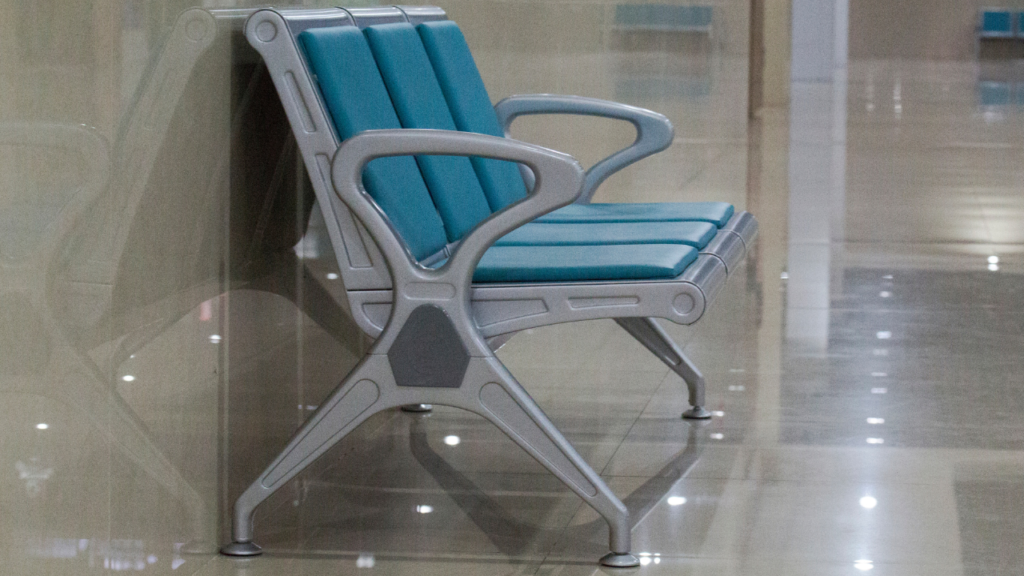 Blue Colored High Quality Chairs for Waiting Hall